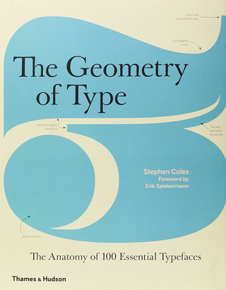 Geometry of Type book cover with blue background