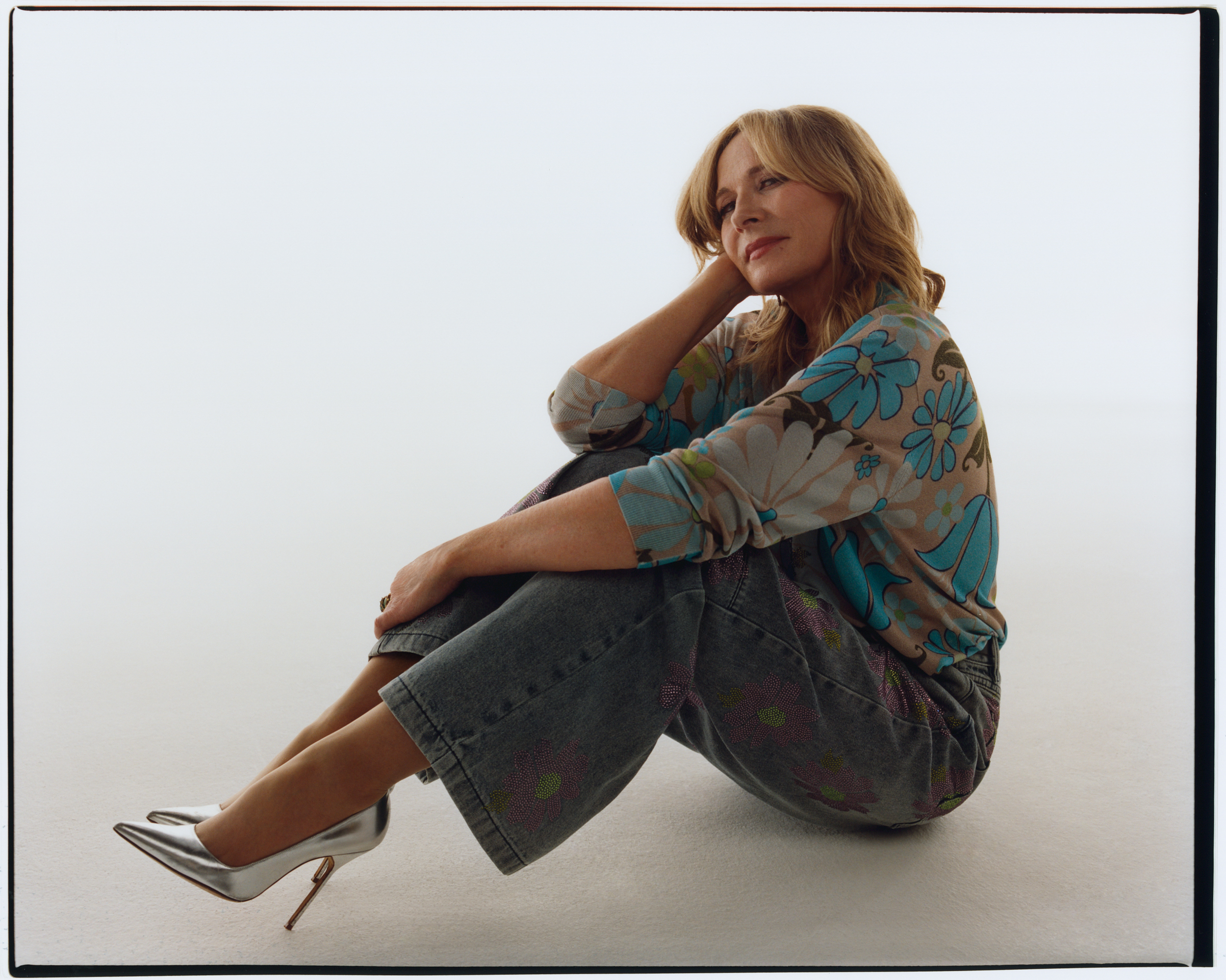 kim cattrall poses in clothes from the new Designers at Debenhams x Ashish collection