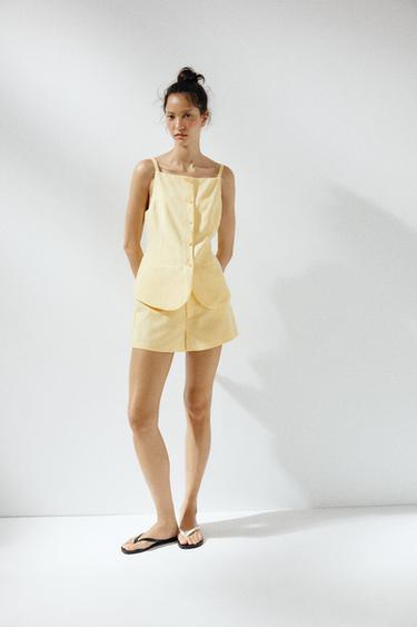Button Vest Top