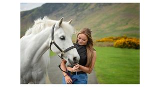 Photograph of horse and rider Flip and Connie, taken by equine photographer Emma Campbell at Caldbeck Common in Cumbria, England