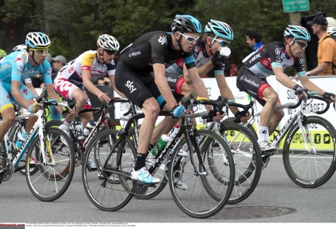 Chris Froome (Team Sky) was racing agressively