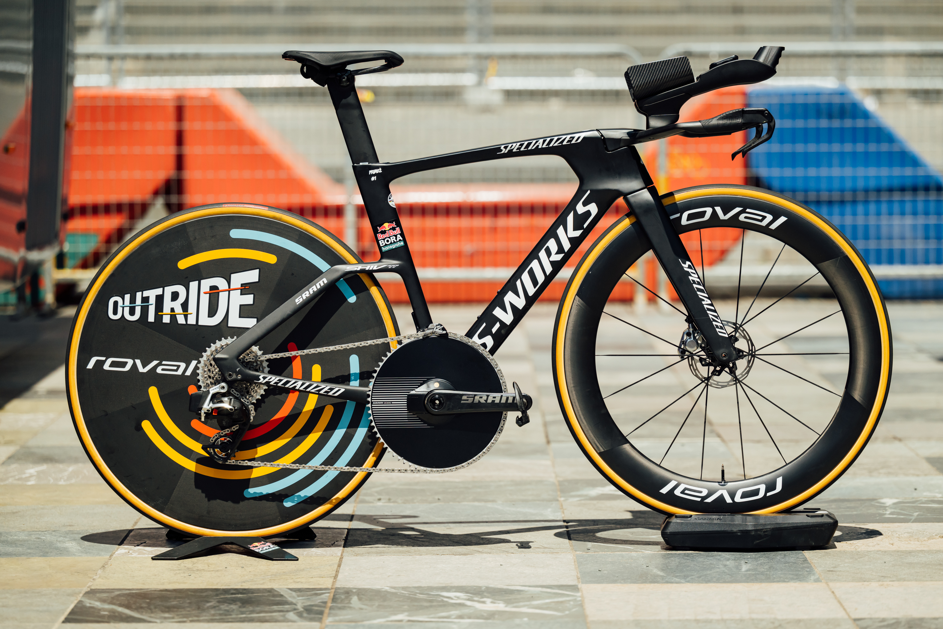Close up of bike tech found at the Giro d'Italia 2025