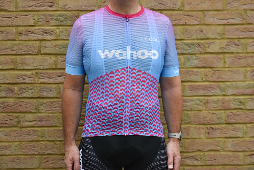 Image shows man wearing jersey