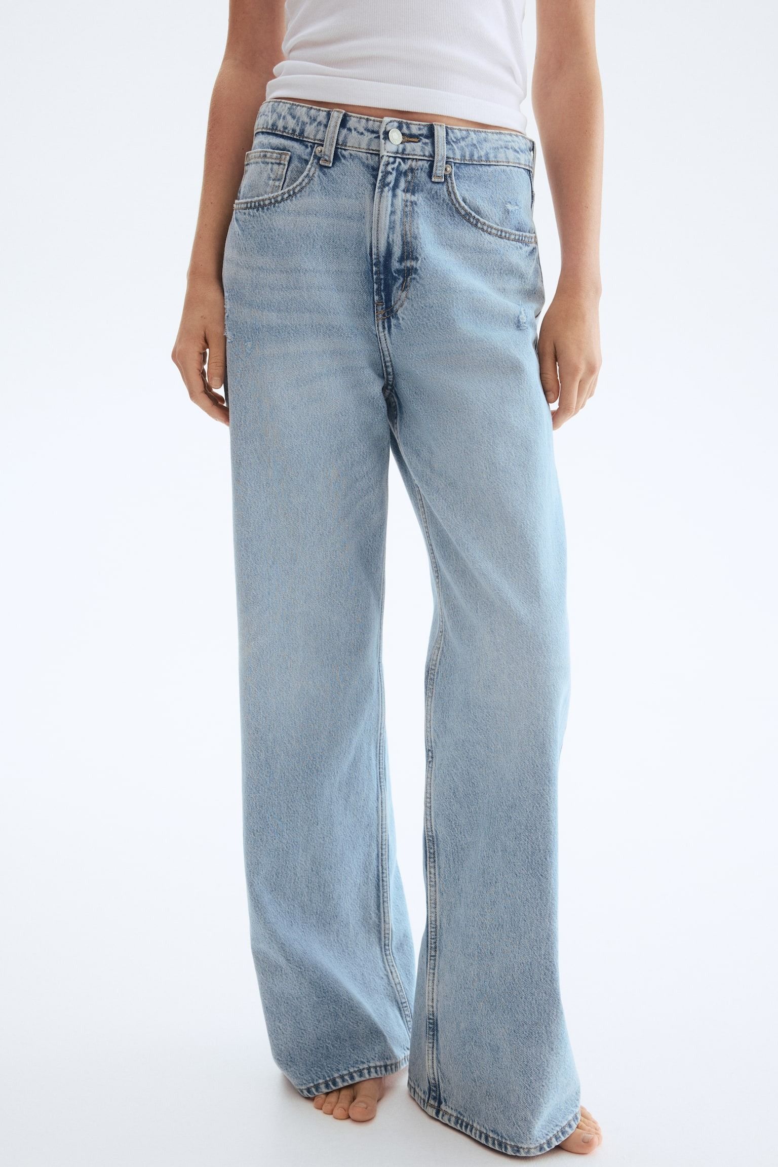 h&m, Wide High Jeans