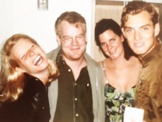 Phillip Seymour Hoffman with Gwyneth Paltrow and Jude Law