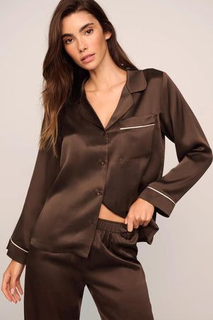 Inez Washable Silk Long Pj Set