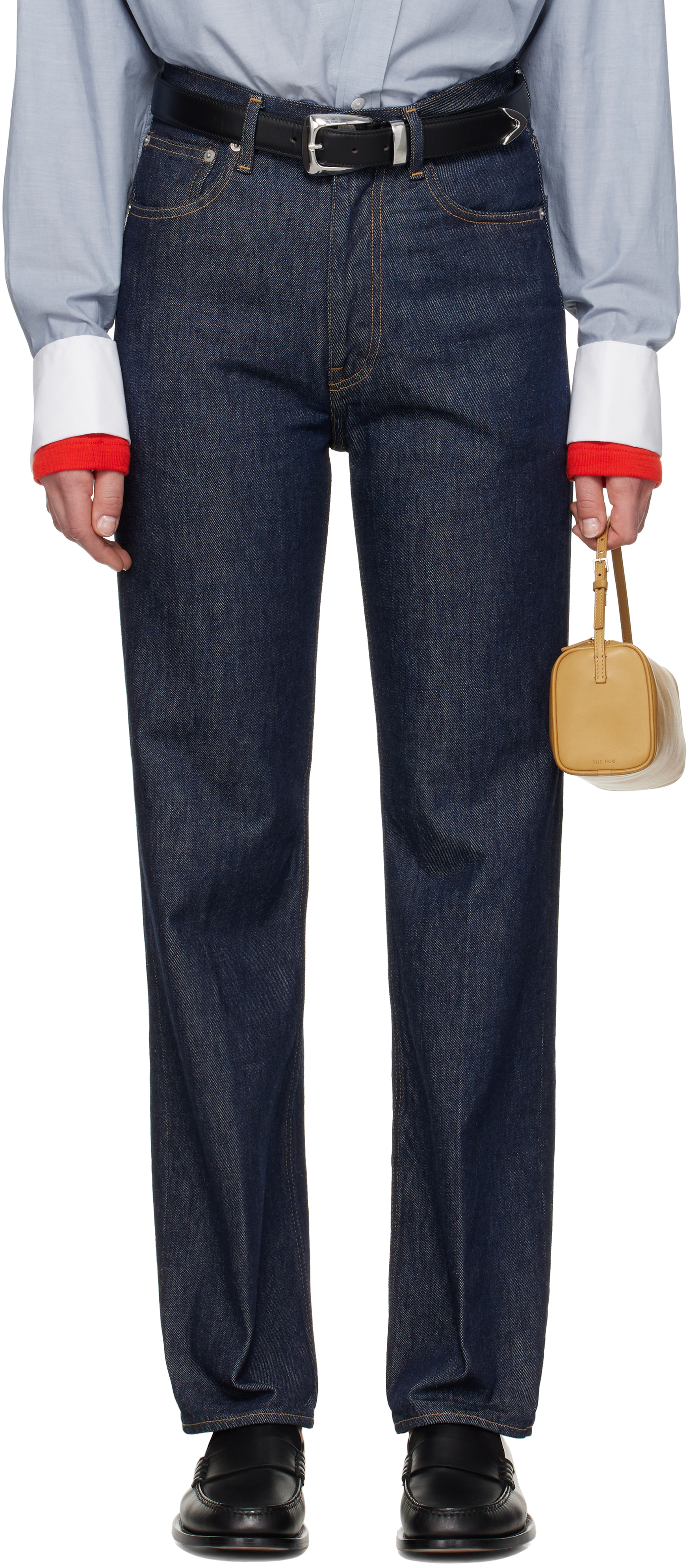 Indigo Hard Twist Denim 5p Jeans