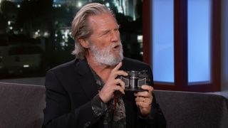 Jeff Bridges demonstrates his Widelux camera on Jimmy Kimmel Live