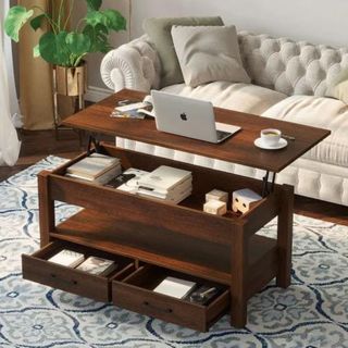 Lift up storage coffee table