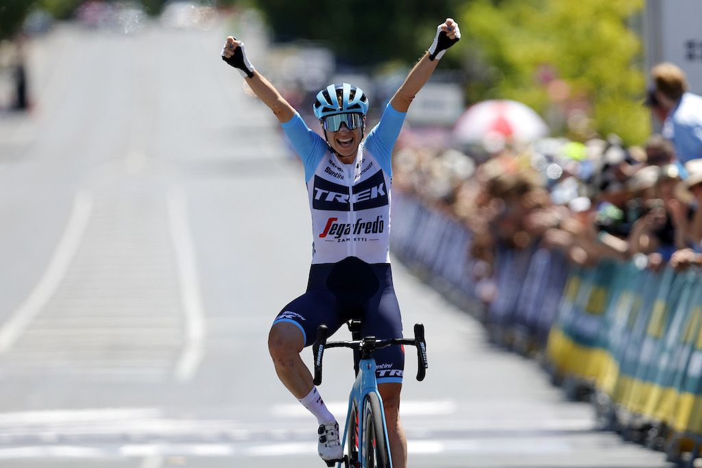 Brodie Chapman (Trek-Segafredo) strikes out solo in the final lap and claims victory in the elite/U23 road race at the AusCycling Road National Championships