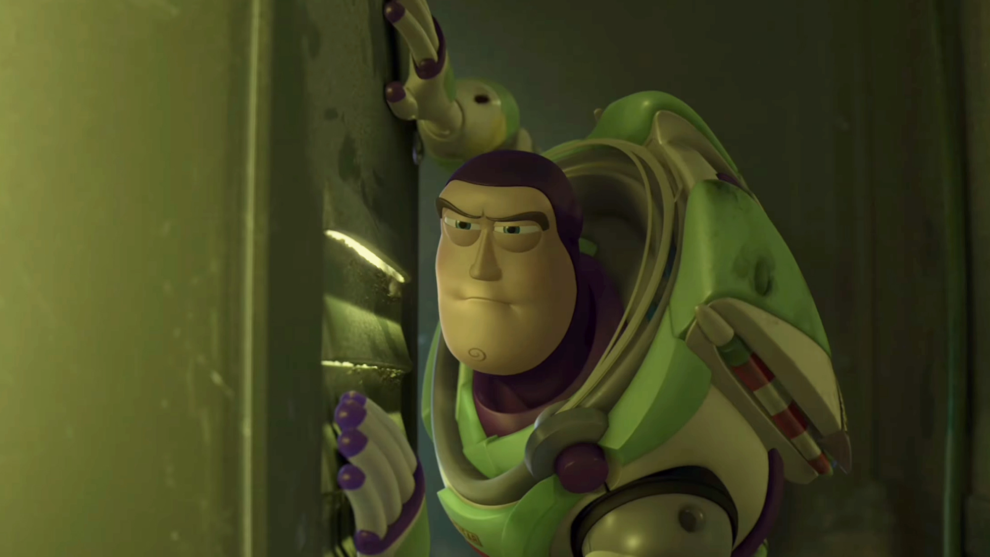 Buzz and Woody, the two heroes, one space man and the other a cow boy, from the Pixar/Disney animated classic franchise Toy Story.