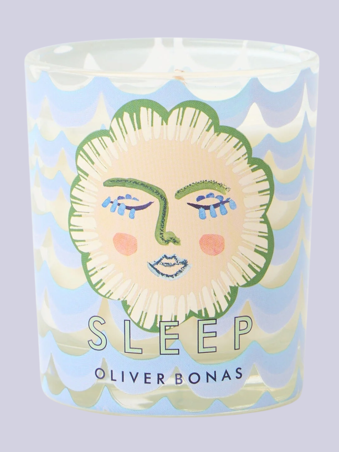 A glass scented candle from Oliver Bonas