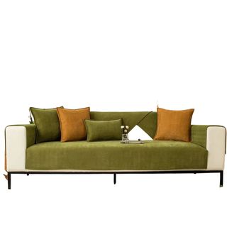 A green couch