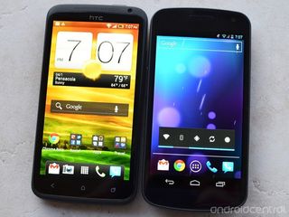 HTC One X and Samsung Galaxy Nexus
