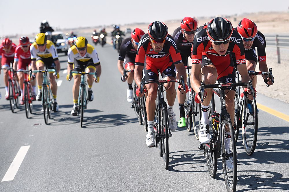 BMC Racing lead the race at Tour of Qatar stage 2