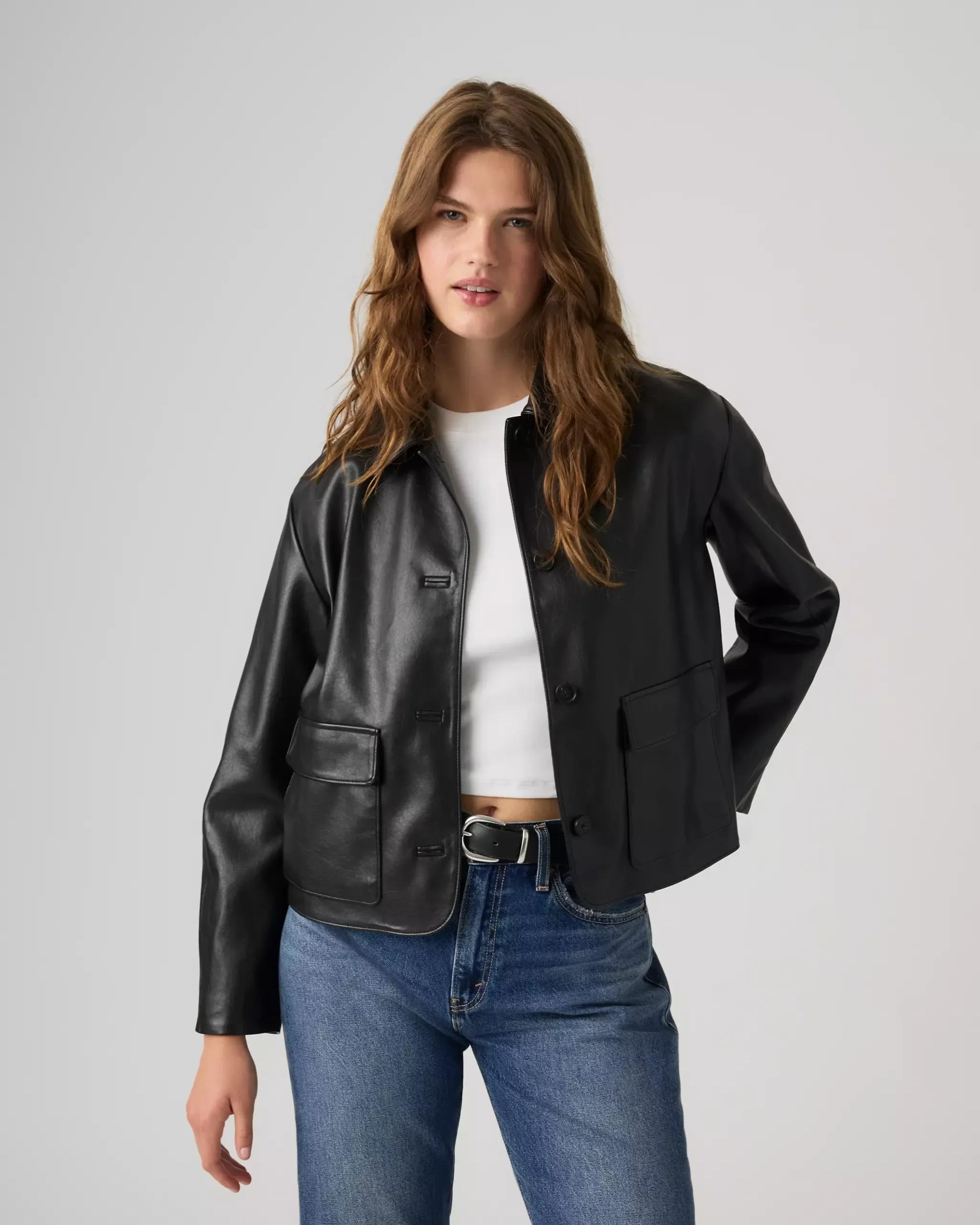 levi, Mia Cropped Coat