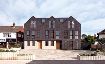 Designed by London based Denizen Works, Haddo Yard is a new residential development in Kent