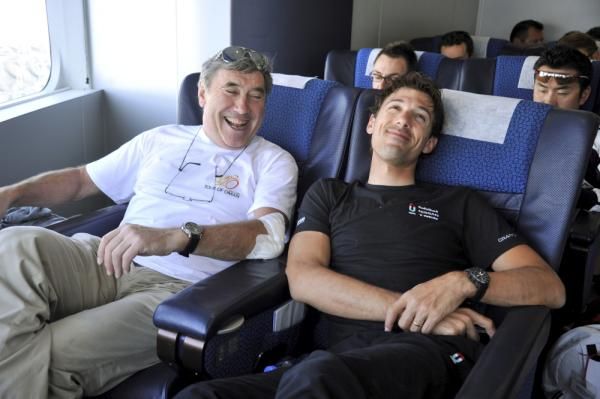 Eddy Merckx and Fabian Cancellara