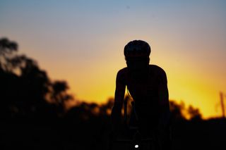 Lachlan Morton (EF Education-EasyPost) on the road during his attempt to top Dave Alley's around Australia record