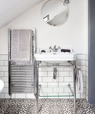 white bathroom design tiles