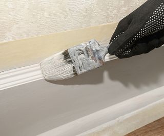 Baseboard painting and masking