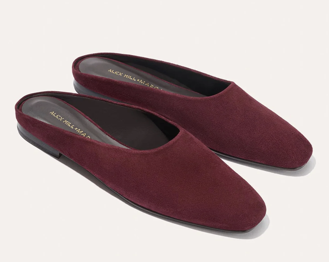 Alex Mill, Alex Mill x Margaux: The Clara - Burgundy Suede