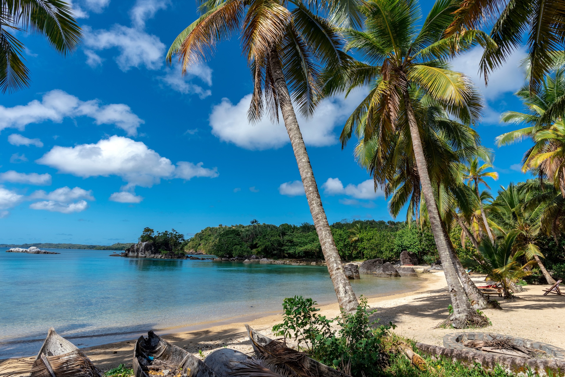 a photo of a pristine tropical beach
