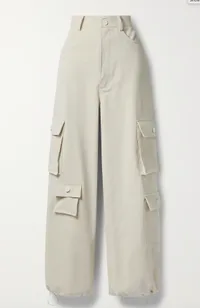 Frankie Shop Hailey cotton-twill cargo pants $285 $171 | Net-A-Porter