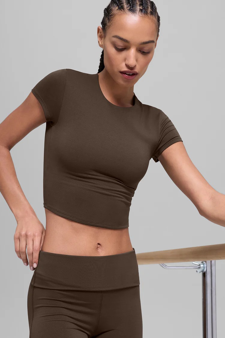 Alo Yoga , ALO Softsculpt Precision Short Sleeve Top (Was $78)