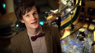 Matt Smith as the 11th Doctor wearing a bowtie.
