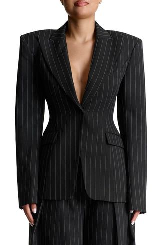 Pinstripe Blazer