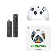 Amazon Fire TV Stick 4K Max, Xbox Wireless Controller, and 1 Month Game Pass Ultimate Bundle: $136.97 $79.99 at Amazon