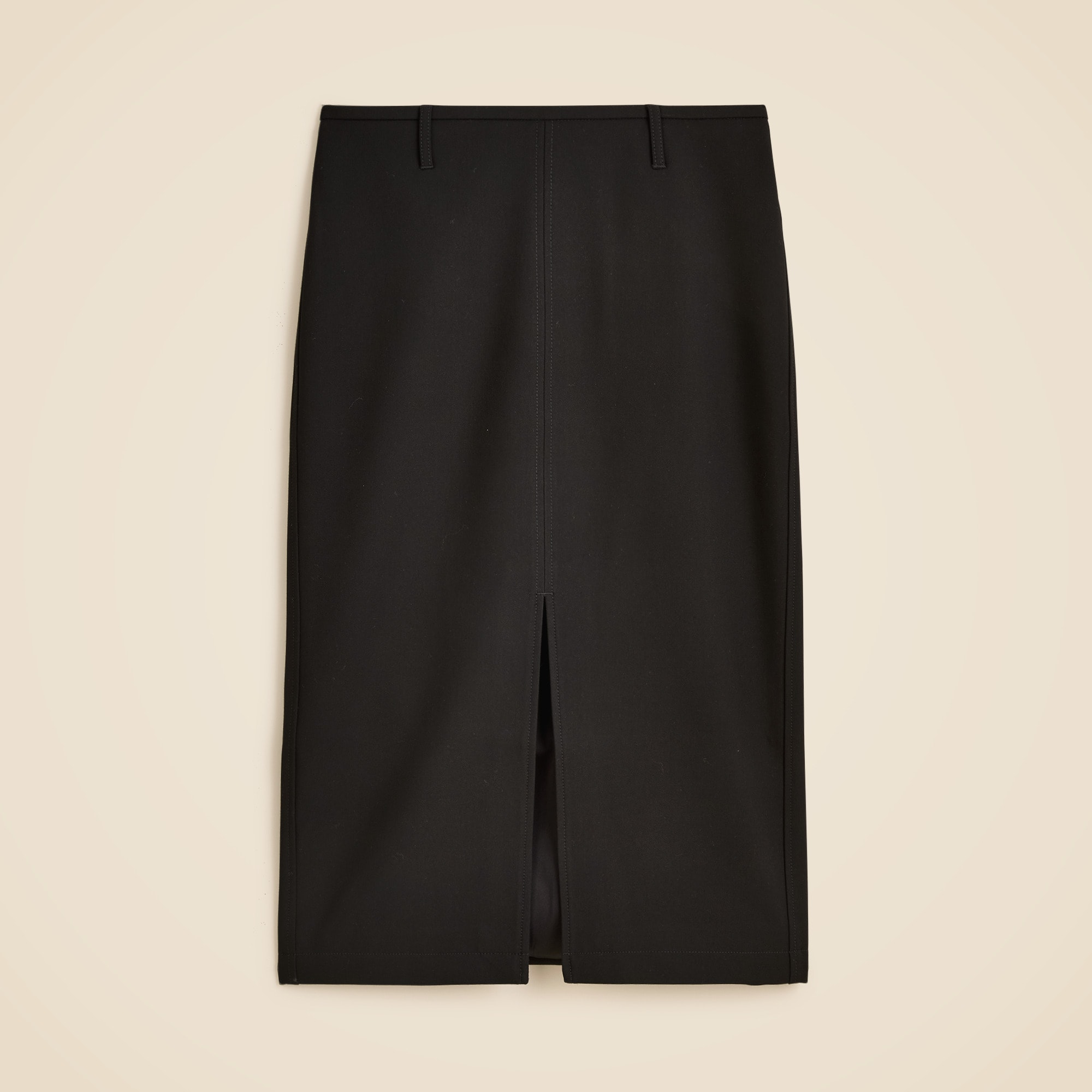 Pencil Midi Skirt in Four-Season Stretch