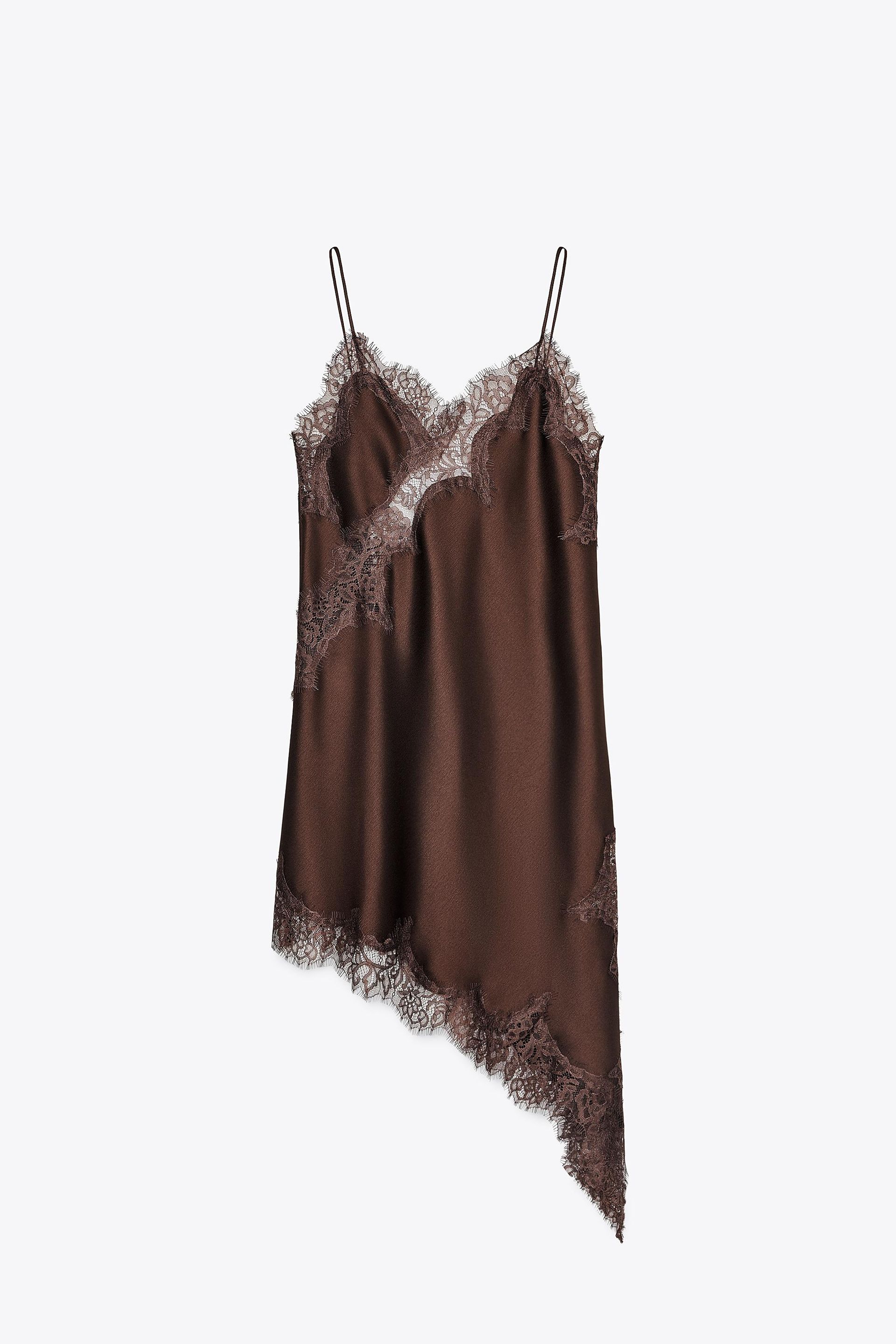 Zw Collection Asymmetric Lace Dress