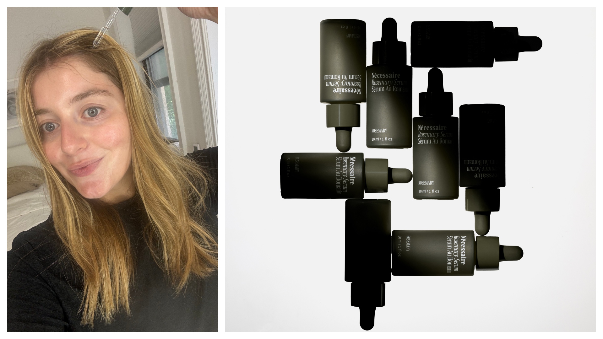 samantha holender using necessaire rosemary serum