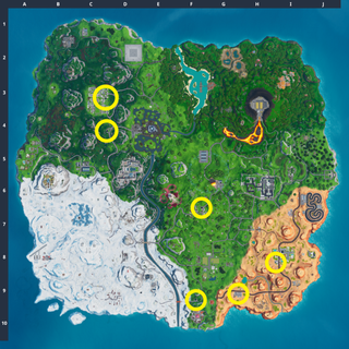 Fortnite gas station locations map
