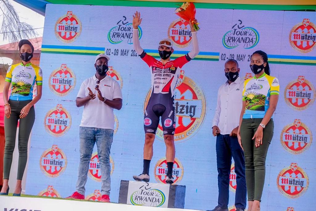 Tour du Rwanda stage 7 winner Jhonatan Restrepo