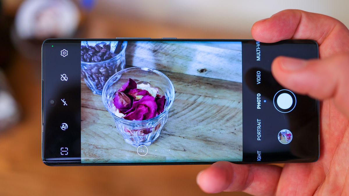 A photo of the Honor 70 smartphone