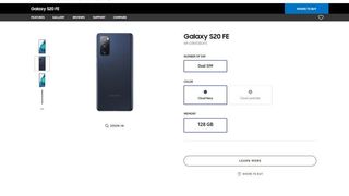 Samsung Galaxy S20 Fe Listing
