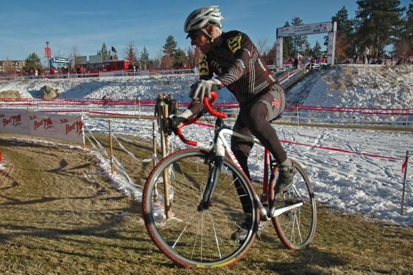 Robert Llamas (Montrose Bike Shop) rode strong into second place in the 65+ race.