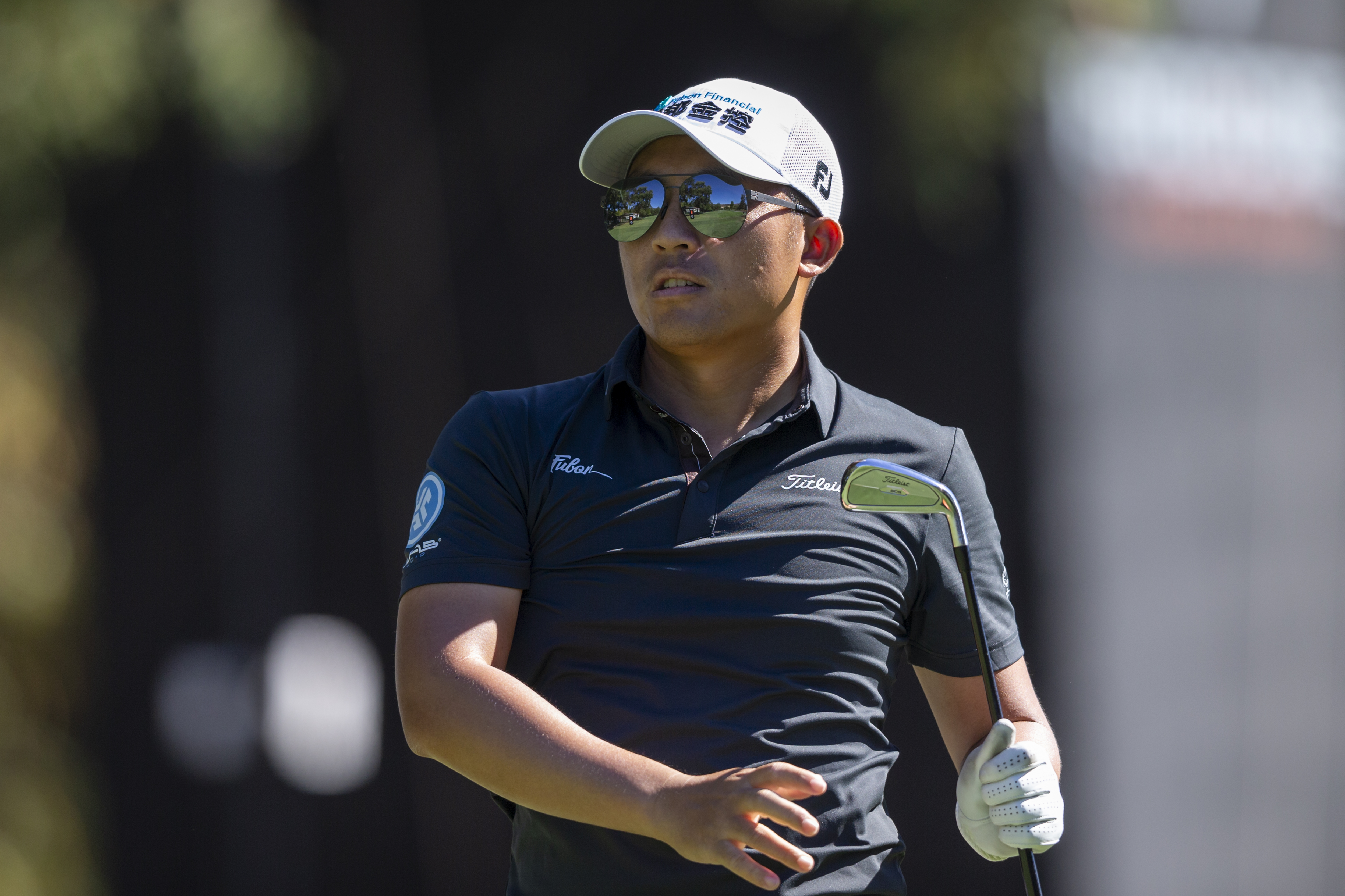 CT Pan wears sunglasses during the 2024 Procore Championship