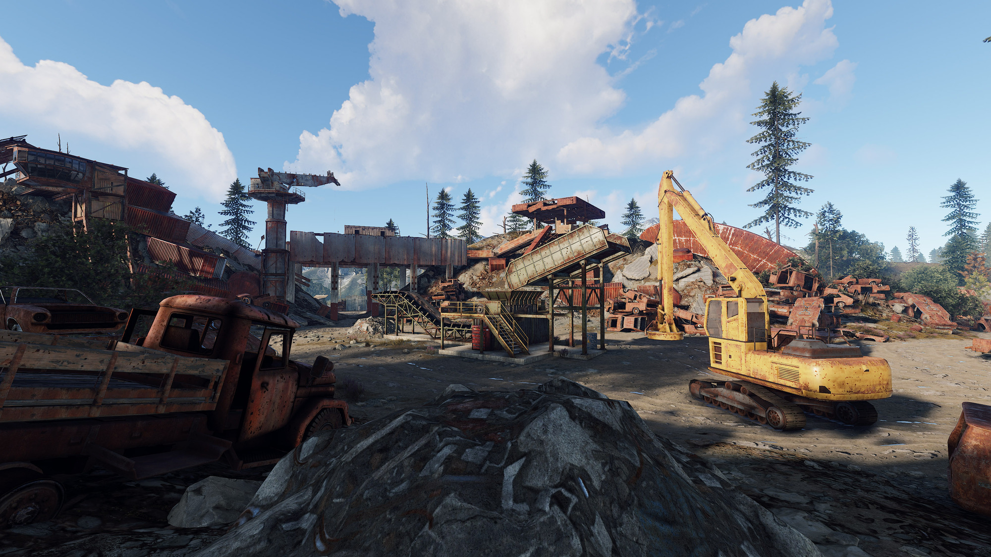  Rust gets a visual overhaul, plus a drivable junkyard crane for scrapping cars 