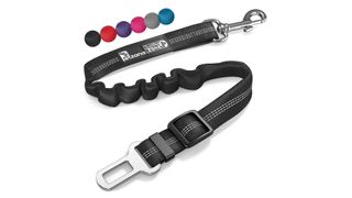 Petzana Seat Belt for Dogs with Elastic Bungee Buffer dog car harness
