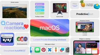 Screenshot of macOS 17 features