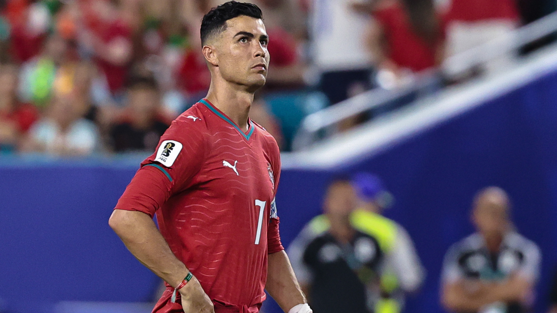 Cristiano Ronaldo of Portugal during World Cup 2026 game vs Colombia
