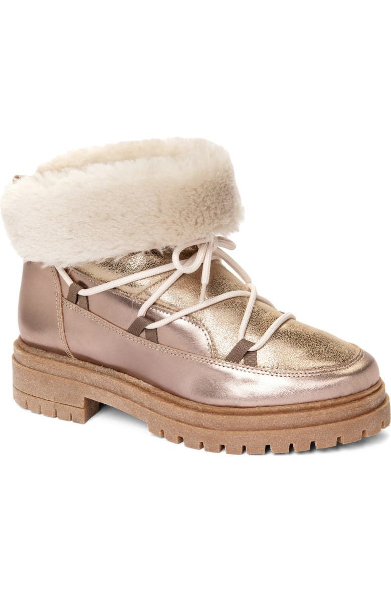 Stornoway Genuine Shearling Lining Metallic Boot