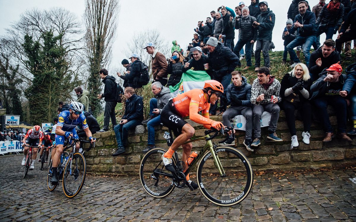 Van Avermaet and his CCC teammates have been testing Cadex components branded as #Overachieve during the prototype phase