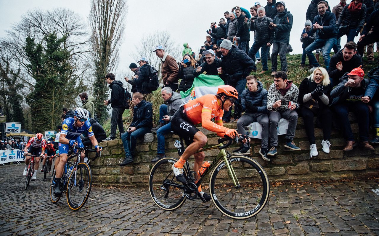 Van Avermaet and his CCC teammates have been testing Cadex components branded as #Overachieve during the prototype phase