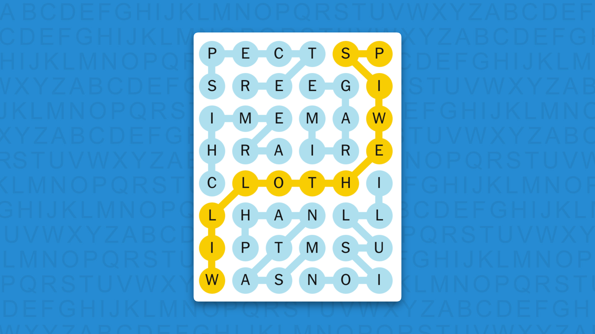 NYT Strands answers for game 944 on a blue background