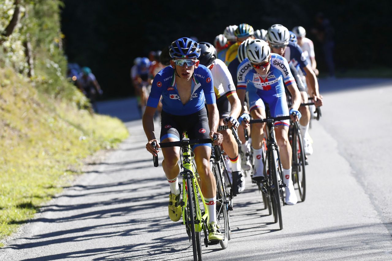 The Italians pour on the pressure after Evenepoel's crash